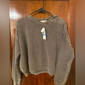 Ultra Flirt Pullover Sweater Retro Cocoa Large NWT